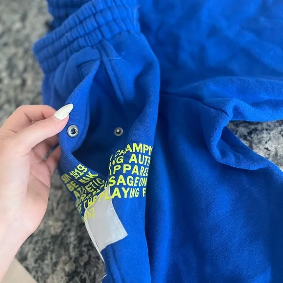 Men’s Champion Graphic Shorts, Blue, Small - Picture 3 of 4